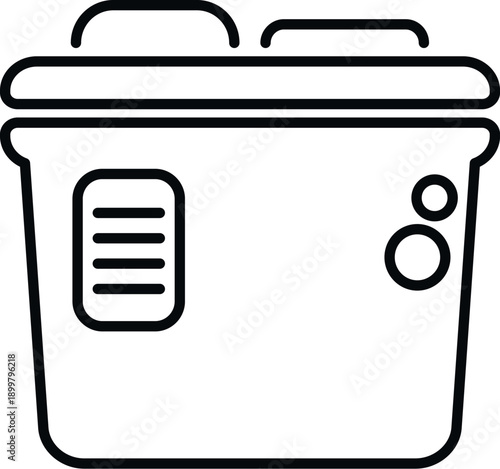 Deep fryer cooking appliance representing domestic preparing food