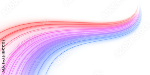 Magenta and orange light streaks spiral in mid-air, creating sparks and motion blur for a high-tech effect. PNG