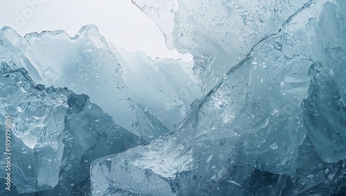 Ice Formations in a Cold Landscape Capture the Beauty and Texture of Natures ...