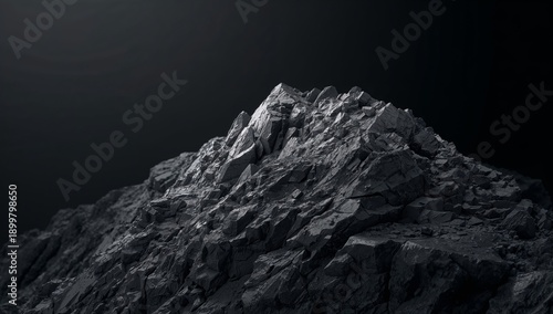 Rocky Surface With Water Droplets in Studio Setting, Showing Texture and Detail