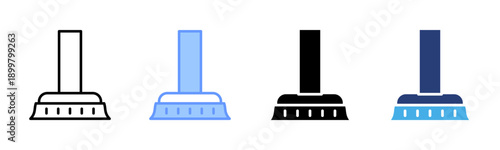 Mop icon set multiple style collection