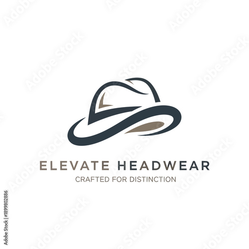 Stylish Hat Logo Design for Headwear.