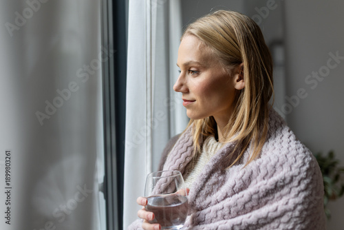 Obraz na plátně Woman Recovering from Illness