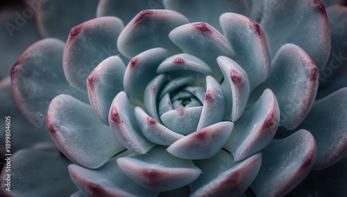 Succulent Plant Close up Shows Layers of Leaves With Fine Details in Natural ...
