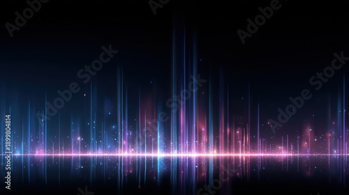 Wallpaper Mural Abstract digital sound wave visualization Torontodigital.ca