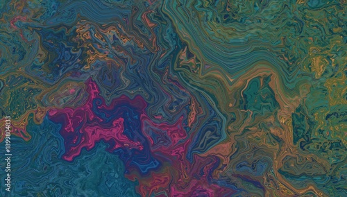 Water Surface Reflects Light With Clear Waves and Ripples in Bright Blue Colo...
