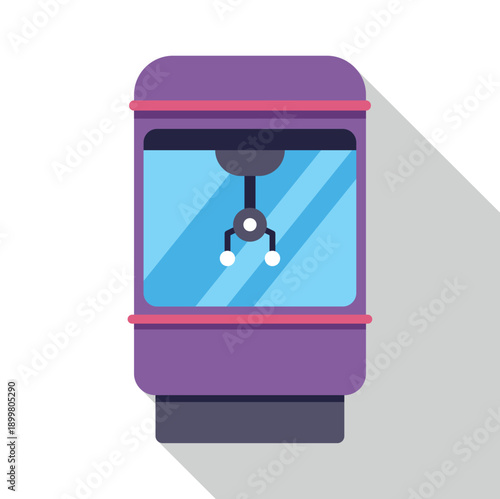 Claw machine representing games, fun and childhood memories