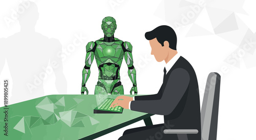 The Collaborative Future: Human and AI Teamwork in a Modern Workspace Environment