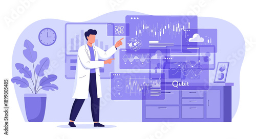 The Quantum Scientist's Vision Exploring Qubit Data Interfaces in Modern Research