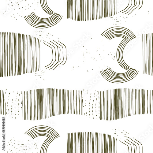 Elegant abstract pattern with minimalist curved lines design