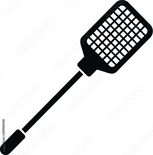 Fly swatter icon for pest control and insect removal