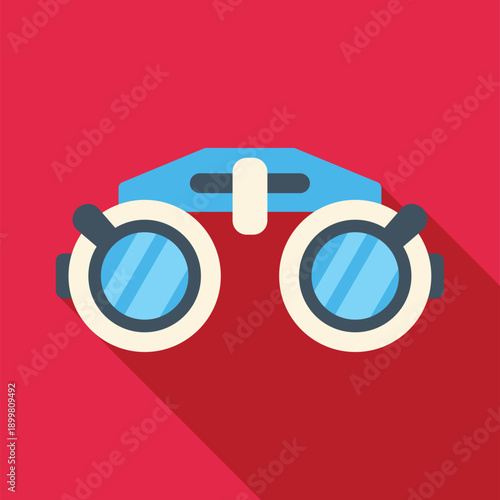 Phoropter representing eye care, vision correction, and optometry testing