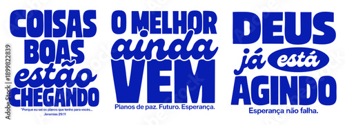 Portuguese Christian Motivation Typography Quotes Deus Ainda Vem Coisas Boas Estao Chegando