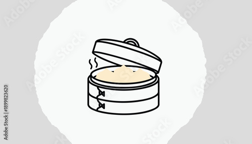 Vector illustration of an open compact powder makeup container with beige powder, for beauty or cosmetics mockup or packaging design, Isolated on transparent background, png