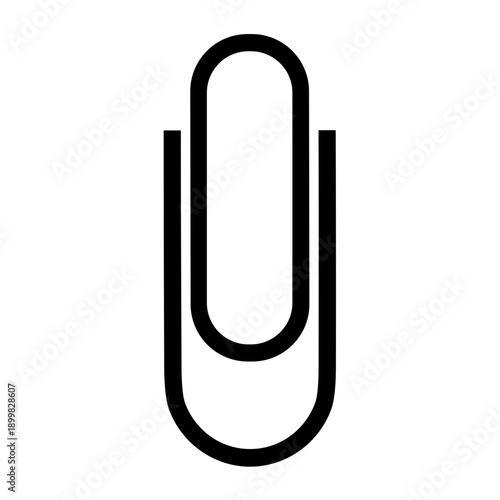 paper clip icon illustration vector