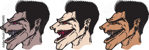 MONSTER FACE TRANSFORMATION - WEREWOLF, VAMPIRE, SUPERHUMAN