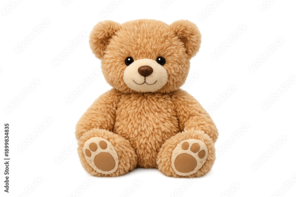 Fototapeta premium Cute brown teddy bear on transparent background
