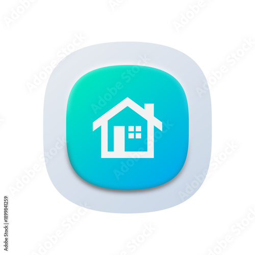 UI Navigation Icon – Home Button for Admin Panels
