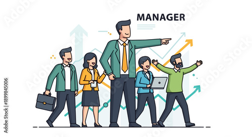 Business Leaders Guiding Team to Success