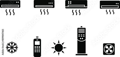 HVAC, air conditioner indoor units. Heating air conditioning. Air conditioning and climate control systems. 