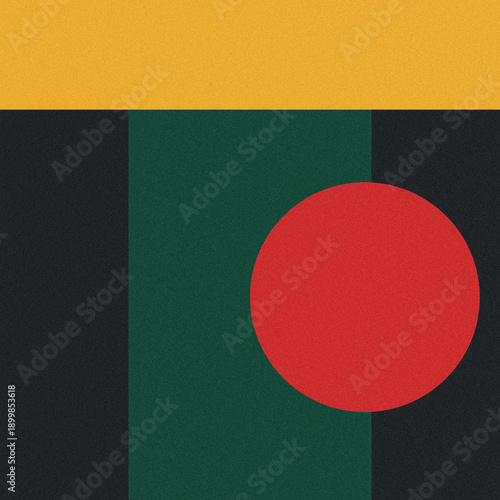 Photos De Stijl Inspired Yellow Red Green Geometric Color Block