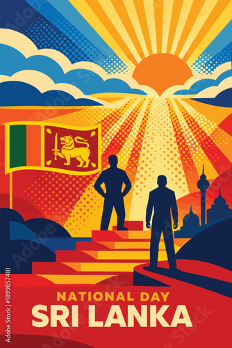 National Day Sri Lanka Freedom History Design