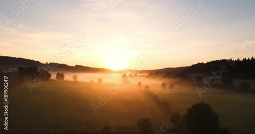 Wallpaper Mural Sunrise Loop – Eternal Golden Morning Torontodigital.ca