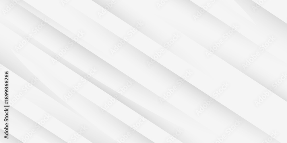 Fototapeta premium Abstract 3d white paper diagonal line and shadow in futuristic ,technology concept, vector illustration.
