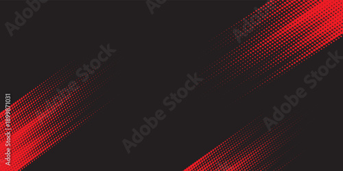 PrintHalftone dots red and blue color pattern gradient grunge texture background. Dot pop art comic sport style vector illustration. modern background