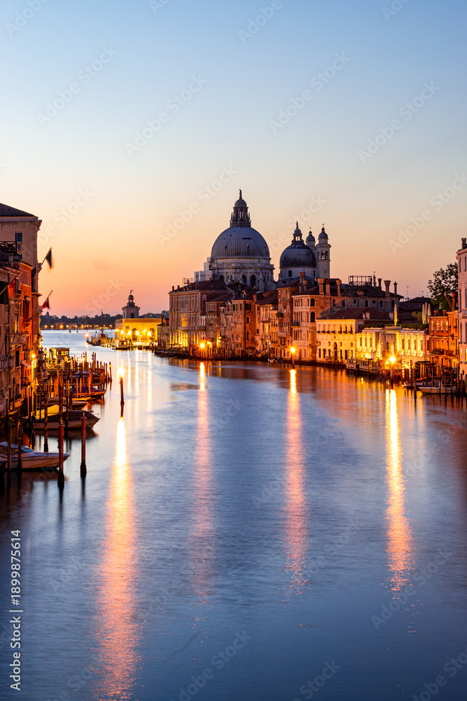 Fototapeta premium View of Venice from the famous Accademia Bridge (Italy)