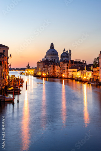 View of Venice from the famous Accademia Bridge (Italy)