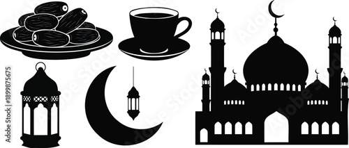 Elegant Eid Al-Adha Greeting Vector with Arabic Script and Ornaments