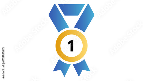 The first place medal is symbol of top achievement and success, representing excellence and triumph in competition. It s