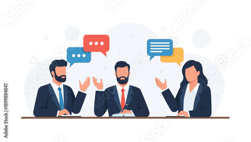 Business meeting, teamwork, brainstorming, communication, discussion, collaboration