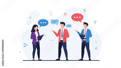 Business meeting, teamwork, communication, discussion, colleagues talking