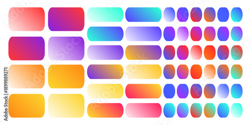 Modern Gradient Background Color Set Collection, Trendy Bright Gradient Collection, gradient colors for Graphic Design, UI UX Design, web, apps, branding, marketing, social media, advertising.