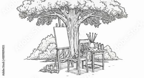 Porcelain design for paintings in the back garden with dark grey colour