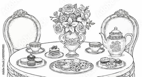 Porcelain designs for afternoon tea parties with dark green colour