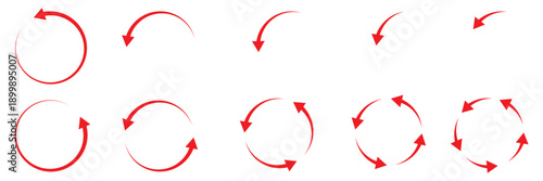 Rotating arrows icon. Vector