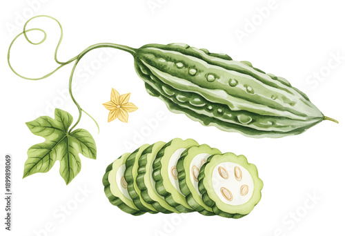 Green peas harvested and arranged in a bowl in gentle watercolor tones.
