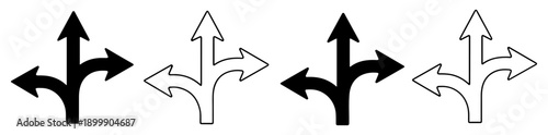 alternate route navigation icon set