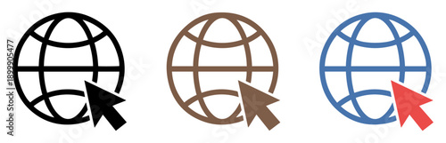 go to web flat icons