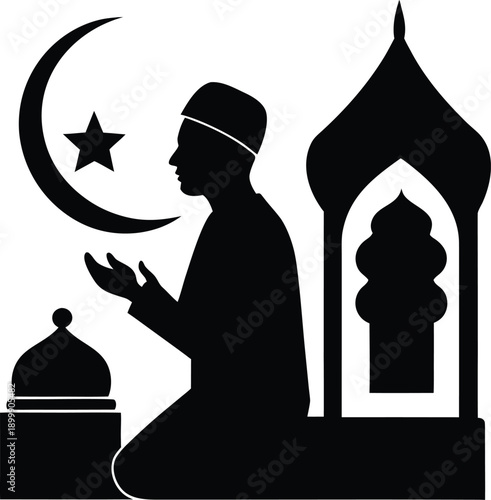 Romantic silhouettes of a man and a woman in London near Big Ben, with a man holding a sword