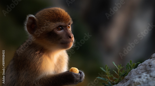 Monkey on the Rock of Gibraltar.