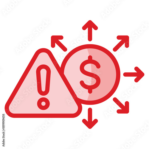Cash Flow Risk Icon