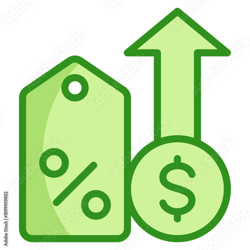 Economic Inflation Icon