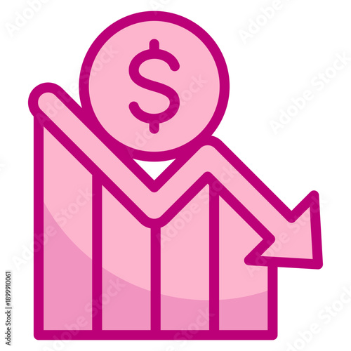 Stock Market Crash Icon