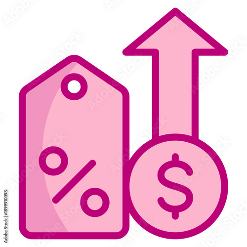 Economic Inflation Icon