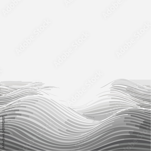 Gentle waves on a calm sea surface, reflecting warm sunlight, creating a serene and tranquil water scene.