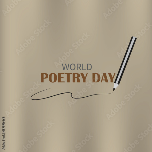  World poetry day creative design. March 21 World poetry day Poster Design